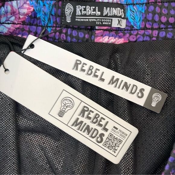 NWT Rebel Minds Swim Trunks Canabis Brilliant Color - Picture 2 of 8